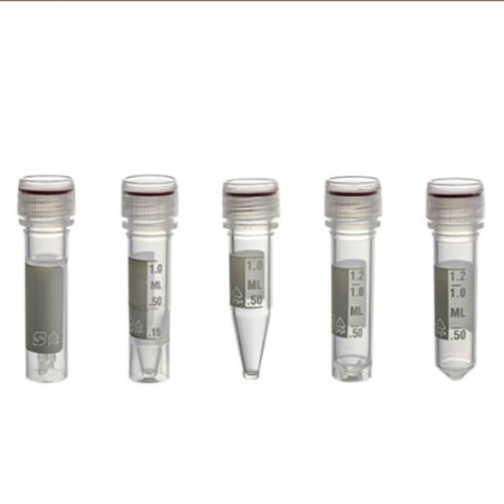 スクリューキャップ付チューブ書込面付滅菌済