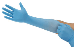 【アウトレット】MICROFLEX 93-243 パウダーニトリルロングカフ 手袋